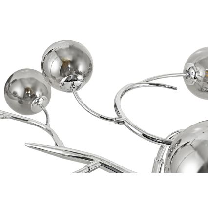 Brilagi - LED loftlampe MISTEL 15xG9/3W/230V skinnende krom/røget