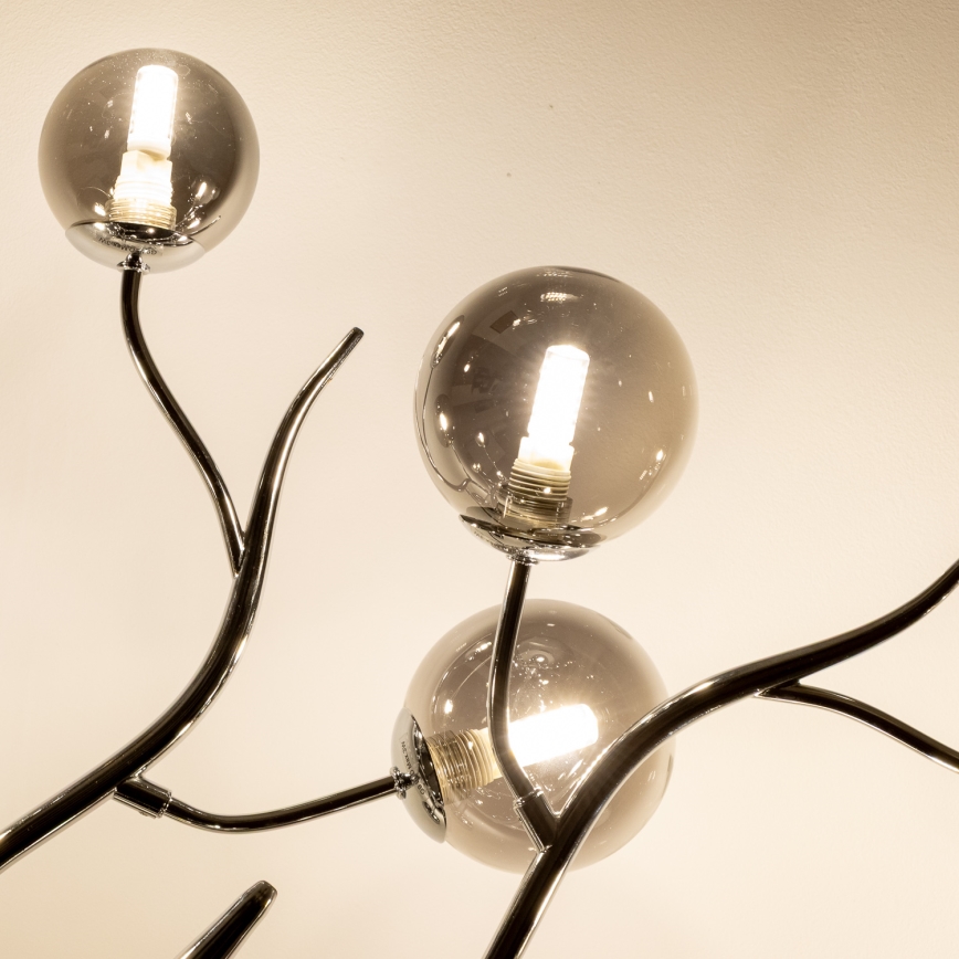 Brilagi - LED loftlampe MISTEL 15xG9/3W/230V skinnende krom/røget