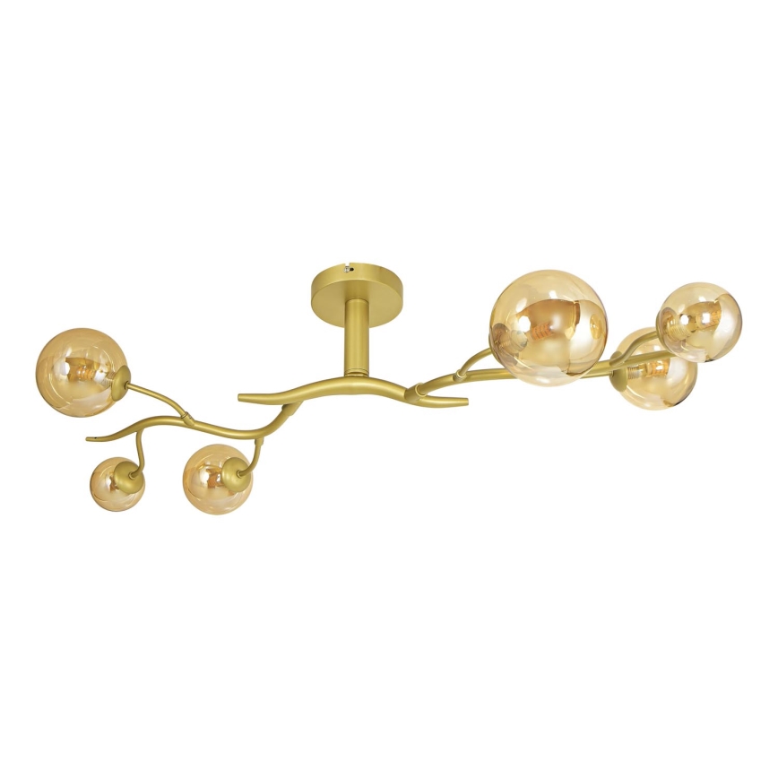 Brilagi - LED loftlampe MISTEL 6xG9/3W/230V guldfarvet