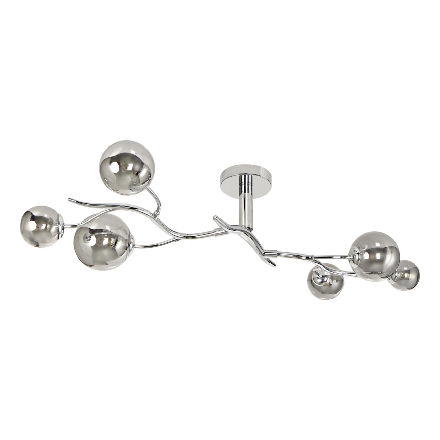 Brilagi - LED loftlampe MISTEL 6xG9/3W/230V skinnende krom/røget
