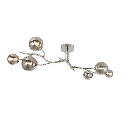 Brilagi - LED loftlampe MISTEL 6xG9/3W/230V skinnende krom/røget