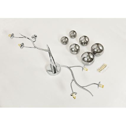 Brilagi - LED loftlampe MISTEL 6xG9/3W/230V skinnende krom/røget