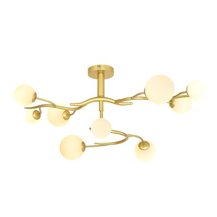 Brilagi - LED loftlampe MISTEL 9xG9/3W/230V guldfarvet/hvid