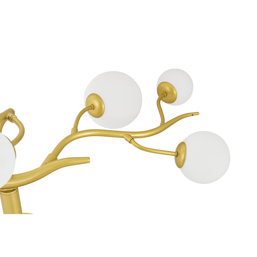 Brilagi - LED loftlampe MISTEL 9xG9/3W/230V guldfarvet/hvid