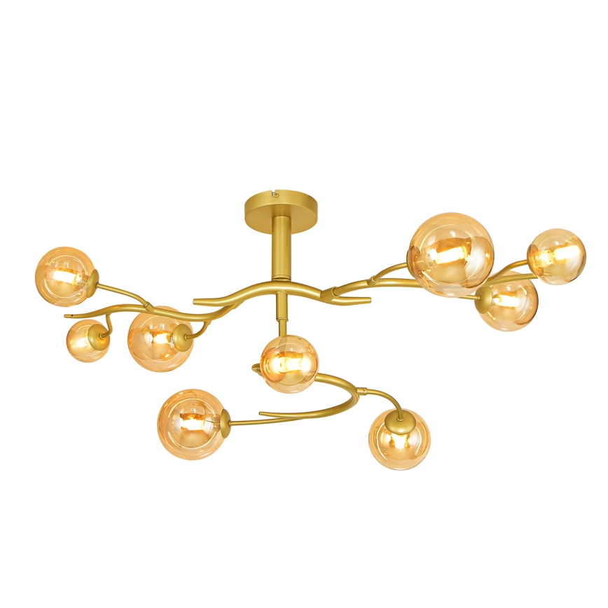 Brilagi - LED loftlampe MISTEL 9xG9/3W/230V guldfarvet