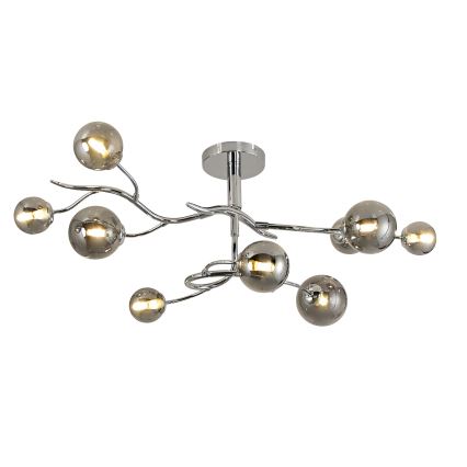 Brilagi - LED loftlampe MISTEL 9xG9/3W/230V skinnende krom/røget