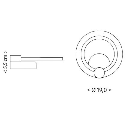 Brilagi - LED-loftlampe MODERN MINI LED/16W/230V 3000/4000/6000K
