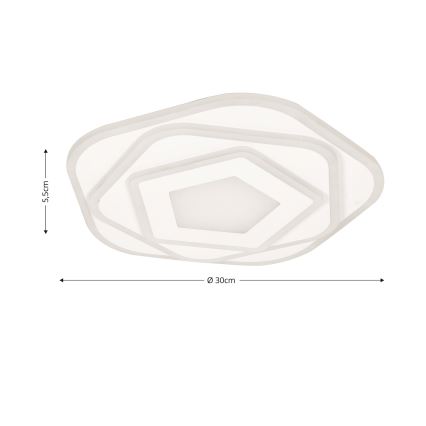 Brilagi - LED-dæmpbar loftlampe MODERN MINI LED/53W/230V 3000-6000K Ø 30 cm + fjernbetjening