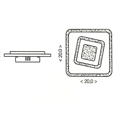 Brilagi - LED loftlampe MODERNE MINI LED/32W/230V 3000/4000/6000K