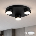 Brilagi - LED loftlampe MONO 3xGX53/12W/230V Ø 30 cm sort