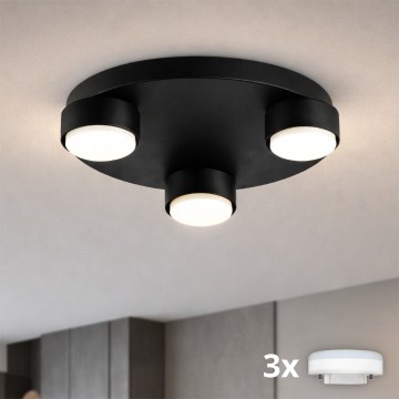 Brilagi - LED loftlampe MONO 3xGX53/13W/230V Ø 30 cm sort