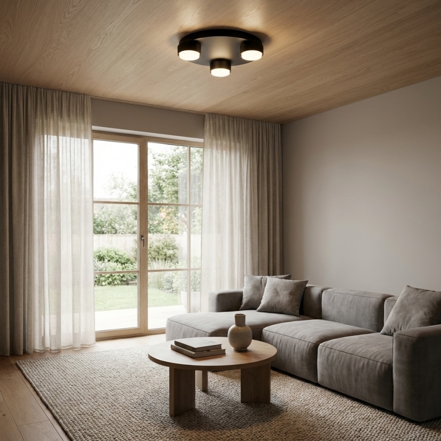 Brilagi - LED loftlampe MONO 3xGX53/30W/230V Ø 30 cm sort
