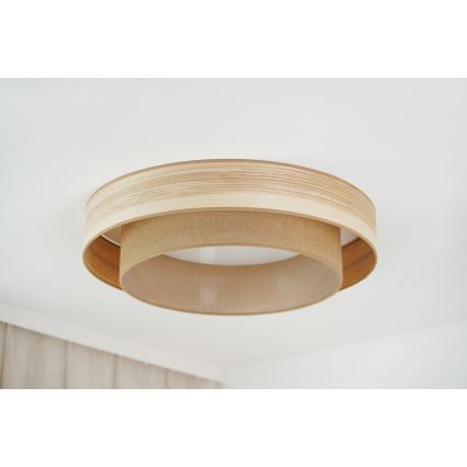 Brilagi - LED loftlampe MONTANA BOHO LED/26W/230V diameter 60 cm brun