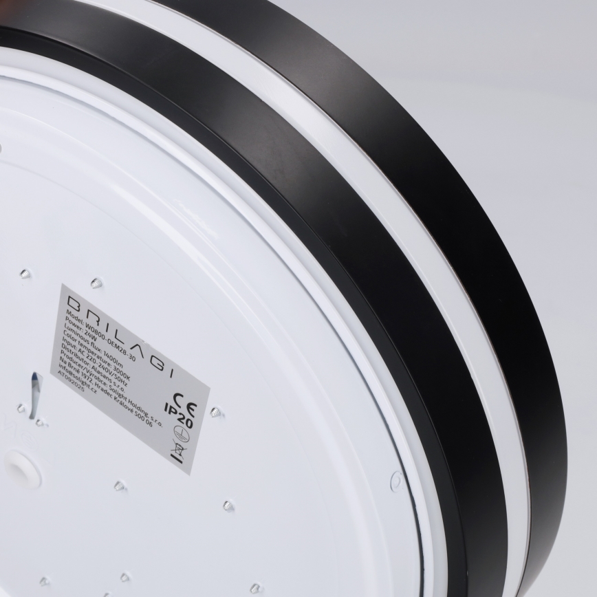 Brilagi - LED loftlampe NAOMI LED/24W/230V Ø 28,5 cm sort