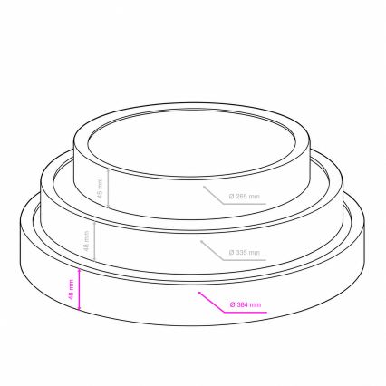 BRILAGI - LED loftlampe NATURA LED/24W/230V 4000K Ø 38,3 cm