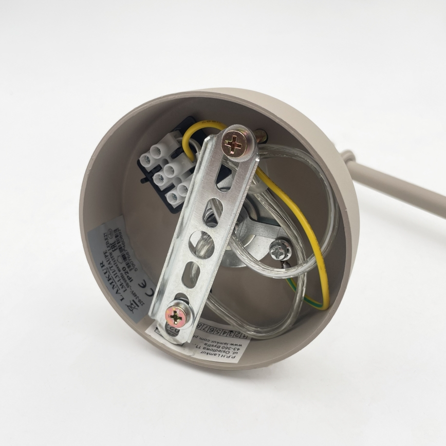 Brilagi - LED loftlampe på stang IRONBEAM 1xE27/60W/230V beige