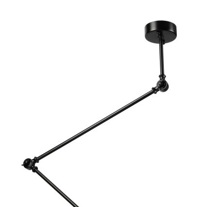 Brilagi - LED-loftlampe på stang IRONBEAM 1xE27/60W/230V sort