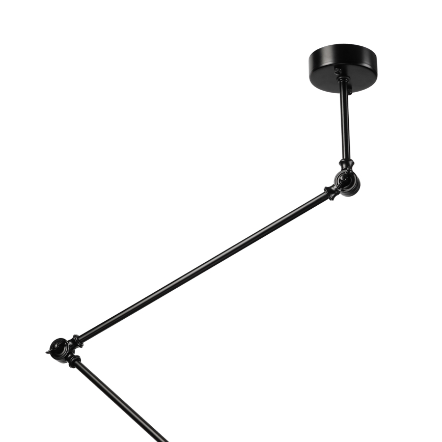 Brilagi - LED-loftlampe på stang IRONBEAM 1xE27/60W/230V sort