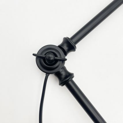 Brilagi - LED-loftlampe på stang IRONBEAM 1xE27/60W/230V sort