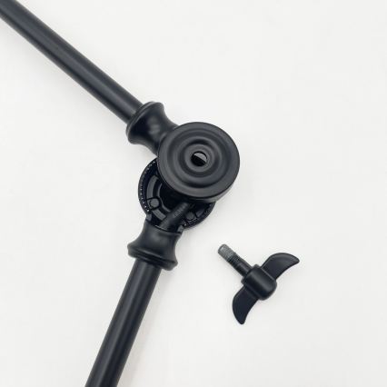 Brilagi - LED-loftlampe på stang IRONBEAM 1xE27/60W/230V sort
