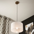 Brilagi - LED Loftlampe på wire ANTHONY 1xE27/60W/230V eg valnød/hvid