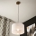 Brilagi - LED Loftlampe på wire ANTHONY 1xE27/60W/230V eg valnød/hvid