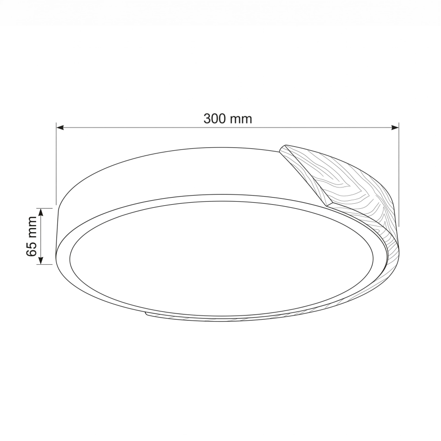 BRILAGI - LED loftlampe PILANA LED/24W/230V eg/guld Ø 30 cm