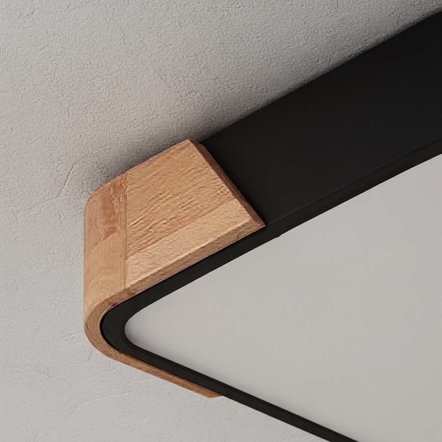 Brilagi - LED-loftlampe PILANA LED/24W/230V eg/sort, 32x32 cm