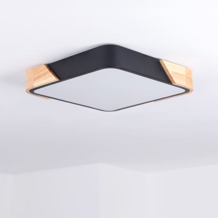 Brilagi - LED-loftlampe PILANA LED/24W/230V eg/sort, 32x32 cm