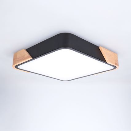 Brilagi - LED-loftlampe PILANA LED/24W/230V eg/sort, 32x32 cm