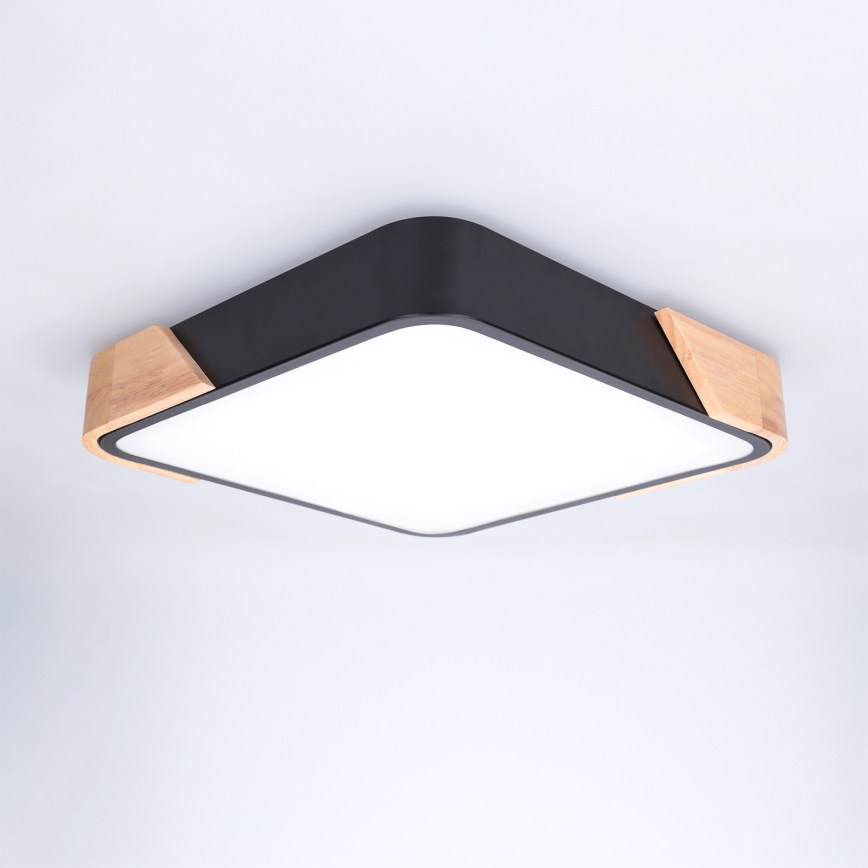 Brilagi - LED-loftlampe PILANA LED/24W/230V eg/sort, 32x32 cm
