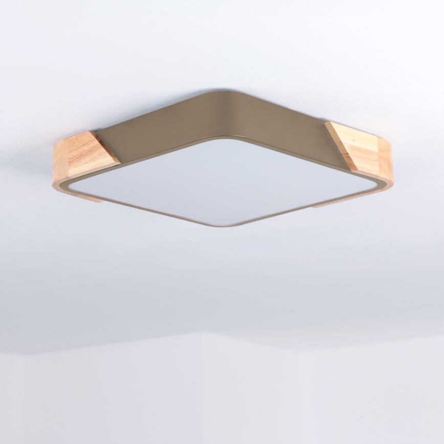 BRILAGI - LED loftlampe PILANA SQUARE LED/24W/230V eg/beige 32x32 cm