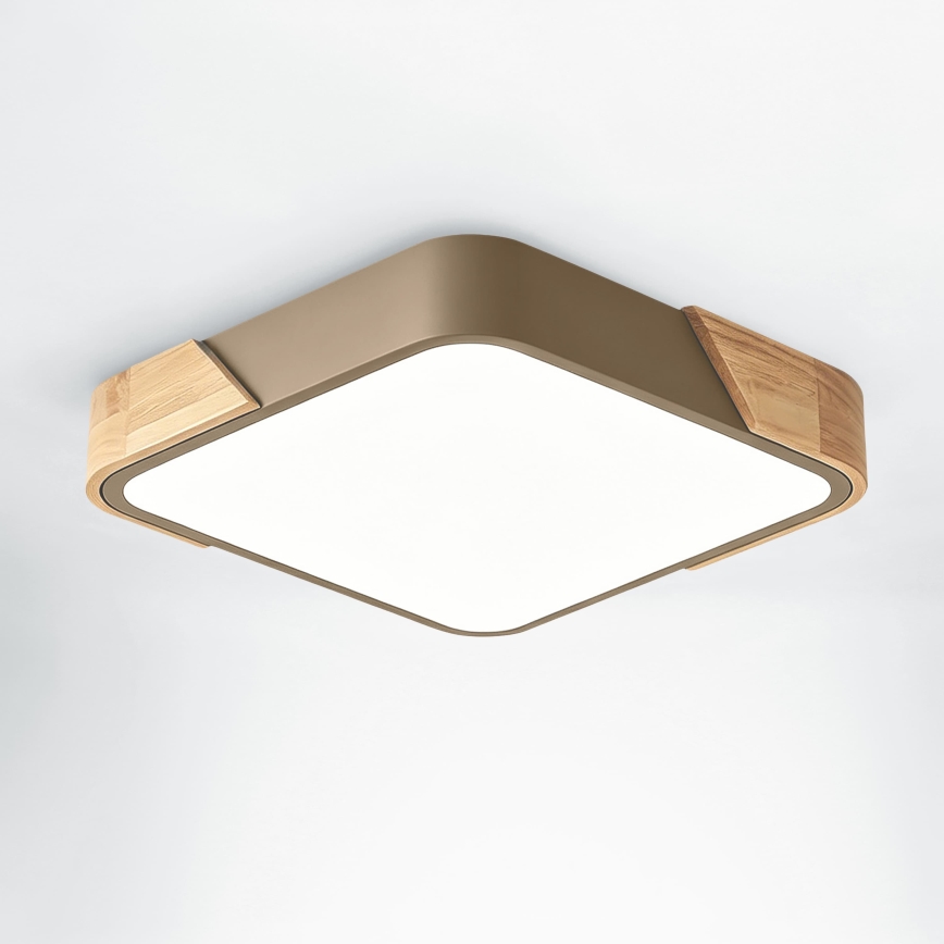 BRILAGI - LED loftlampe PILANA SQUARE LED/24W/230V eg/beige 32x32 cm