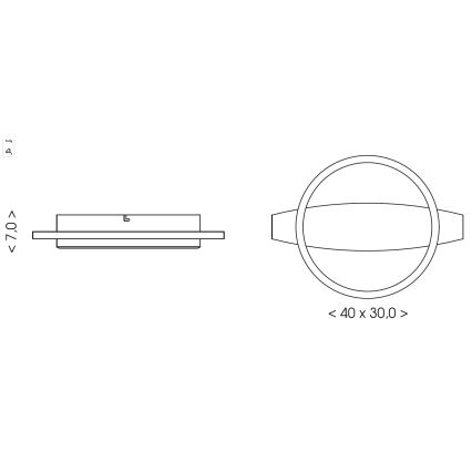 Brilagi - LED loftlampe PLANK LED/16W/230V 4000K 30x40 cm træ
