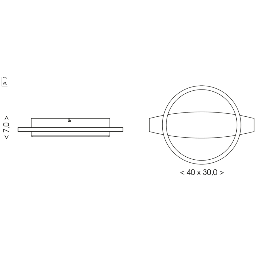 Brilagi - LED loftlampe PLANK LED/16W/230V 4000K 30x40 cm træ