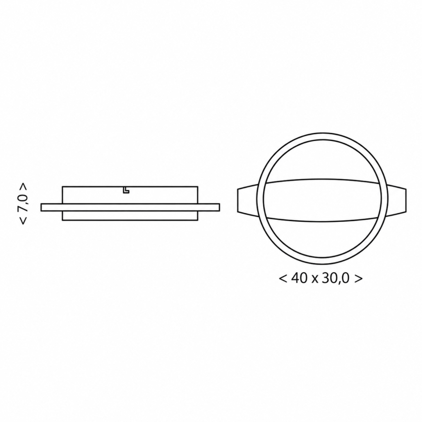BRILAGI - LED loftlampe PLANK LED/16W/230V 4000K 30x40 cm træ