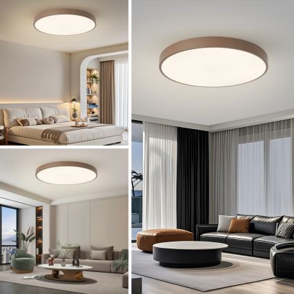 Brilagi - LED loftlampe POOL LED/100W/230V 3000/4000/6000K Ø 80 cm brun