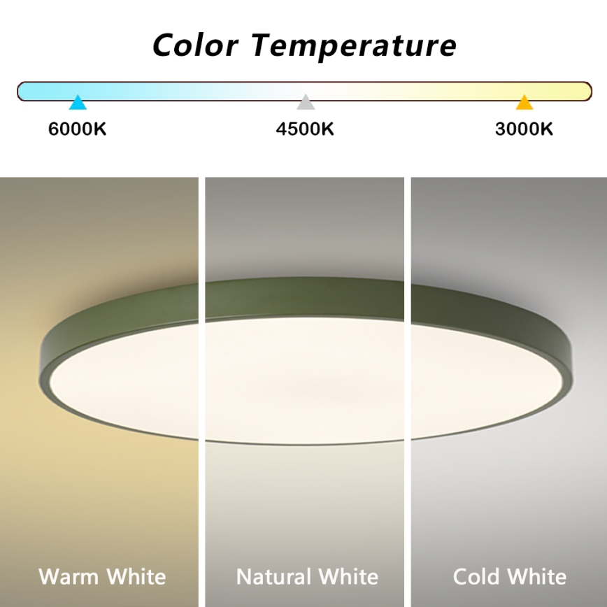 Brilagi - LED-loftlampe POOL LED/100W/230V 3000/4000/6000K Ø 80 cm grøn