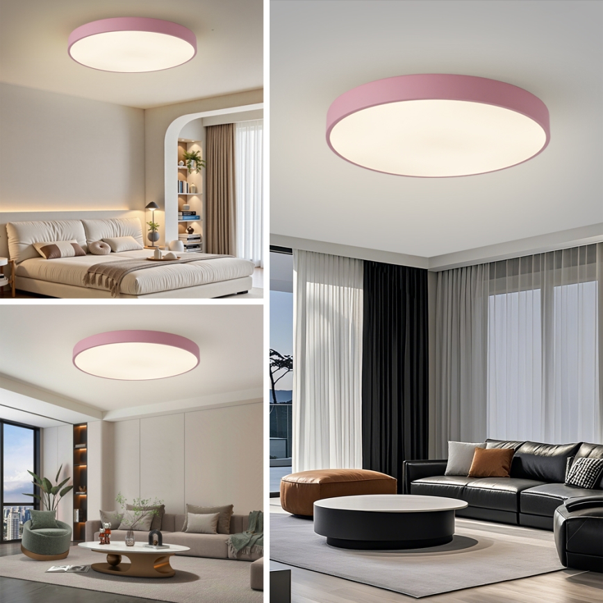 Brilagi - LED loftlampe POOL LED/100W/230V 3000/4000/6000K Ø 80 cm rosa