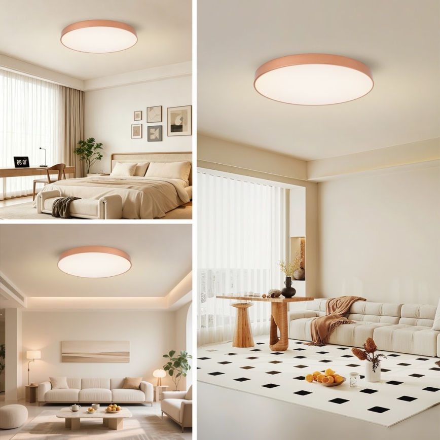 Brilagi - LED loftlampe POOL LED/100W/230V 3000/4000/6000K Ø 80 cm bronzefarvet