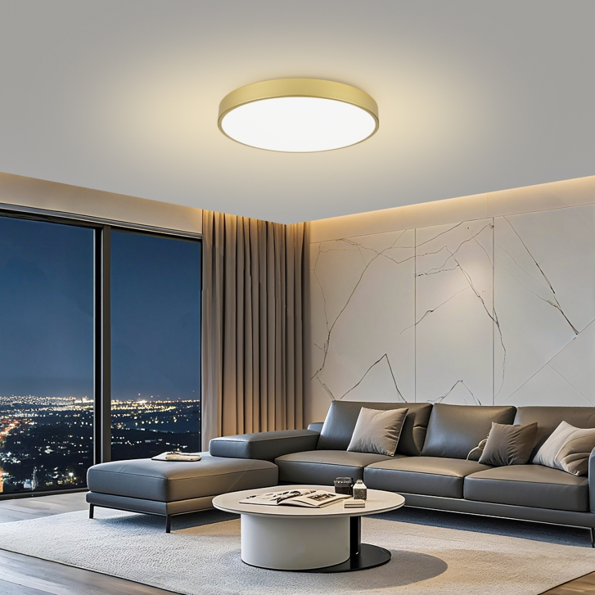 Brilagi - POOL LED-loftlampe, 100W/230V, 3000/4000/6000K, Ø 80 cm, guld