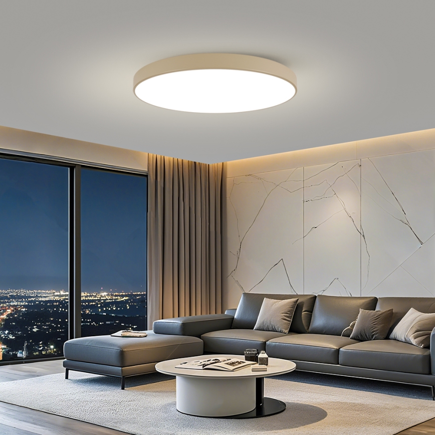 Brilagi - LED loftlampe POOL LED/128W/230V 3000/4000/6000K Ø 100 cm beige