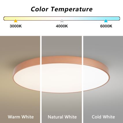 BRILAGI - LED loftlampe POOL LED/128W/230V 3000/4000/6000K Ø 100 cm bronzefarvet