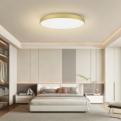 Brilagi - LED loftlampe POOL LED/128W/230V 3000/4000/6000K Ø 100 cm guldfarvet