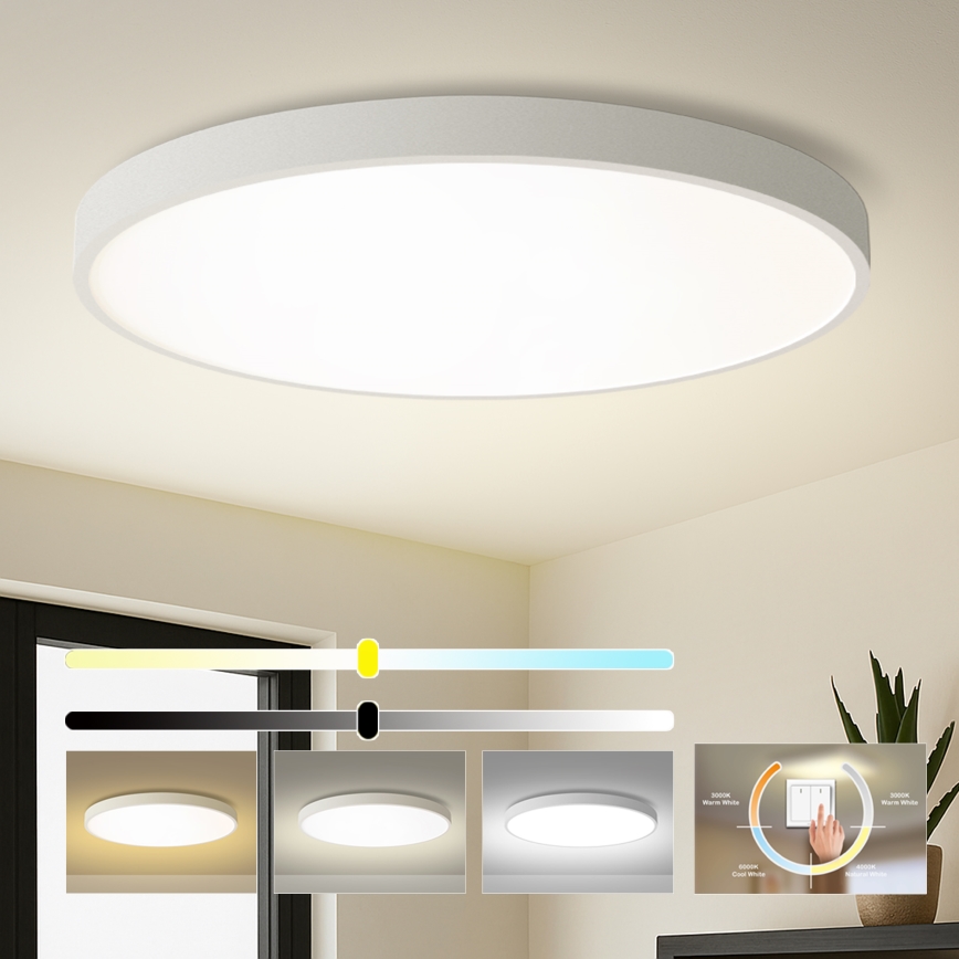 Brilagi - LED-loftlampe POOL LED/180W/230V 3000/4500/6000K Ø 120 cm hvid