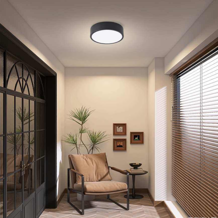 Brilagi - LED loftlampe POOL LED/18W/230V 3000/4000/6000K Ø 20 cm sort