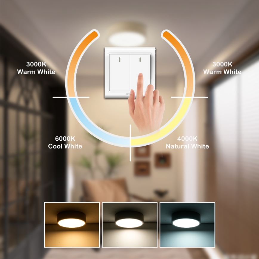 Brilagi - LED loftlampe POOL LED/18W/230V 3000/4500/6000K ø 20 cm beige