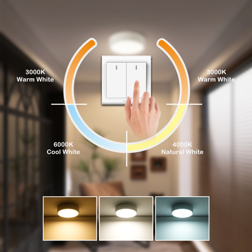 Brilagi - LED loftlampe POOL LED/18W/230V 3000/4500/6000K Ø 20 cm hvid