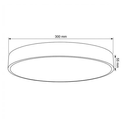 Brilagi - LED-loftlampe POOL LED/36W/230V 3000/4000/6000K Ø 30 cm beige