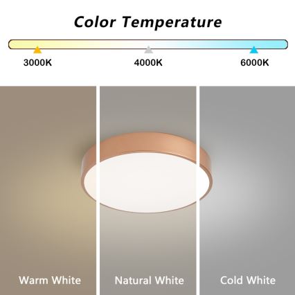 Brilagi - LED-loftlampe POOL LED/36W/230V 3000/4000/6000K Ø 30 cm bronze